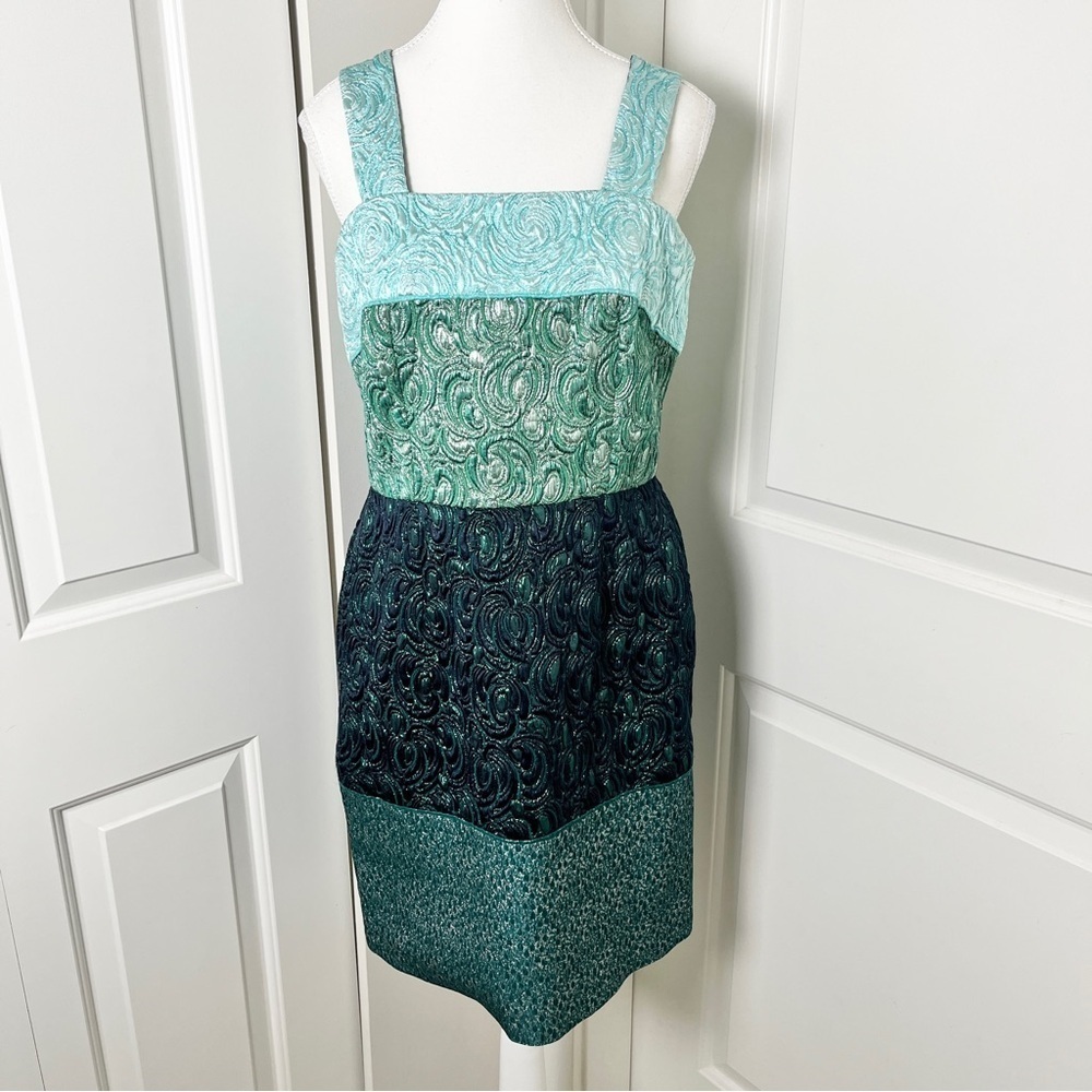 Dolce & Gabbana Made in Italy Wool Blend Metallic Brocade Dress – EU44/US8